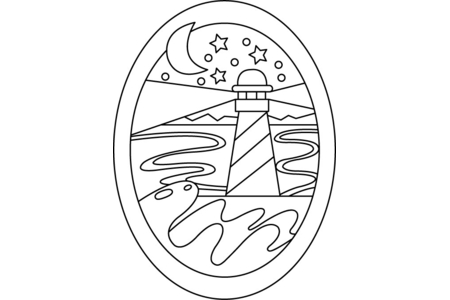 Coloriage Phare 01 – 10doigts.fr